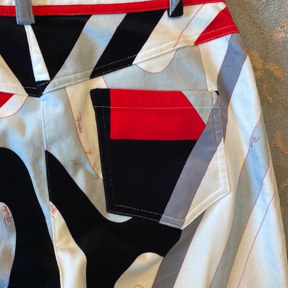 EMILIO PUCCI Velvet Pants - 28” Waist 41” Long 29” Inseam - Picture 5 of 9